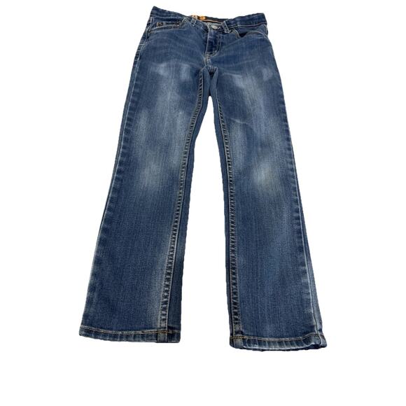 Levi's 510 denim pants joggers jeans boys kids dark blue size 7 adjustable waist - Picture 1 of 9
